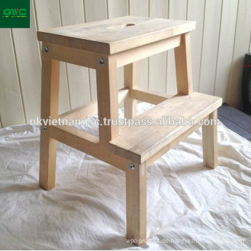 Step Hocker aus Acacia für Kinder